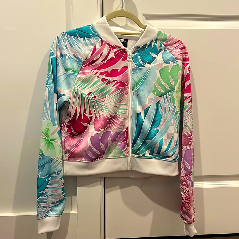 Nike floral track jacket - Small